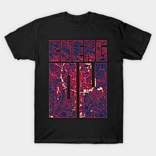 Chengdu, Sichuan, China City Map Typography - Hope T-Shirt